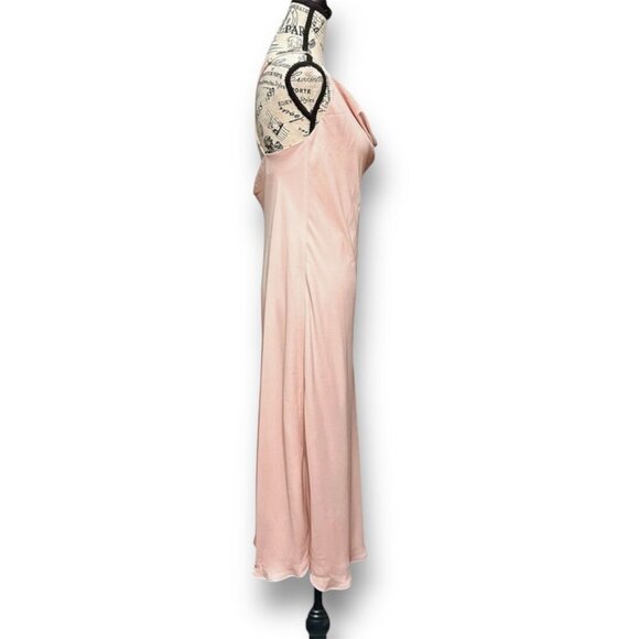 Show Me Your Mumu M Pink Verona Cowl Neck Midi Dress Wedding Guest Bridesmaid - Picture 8 of 9
